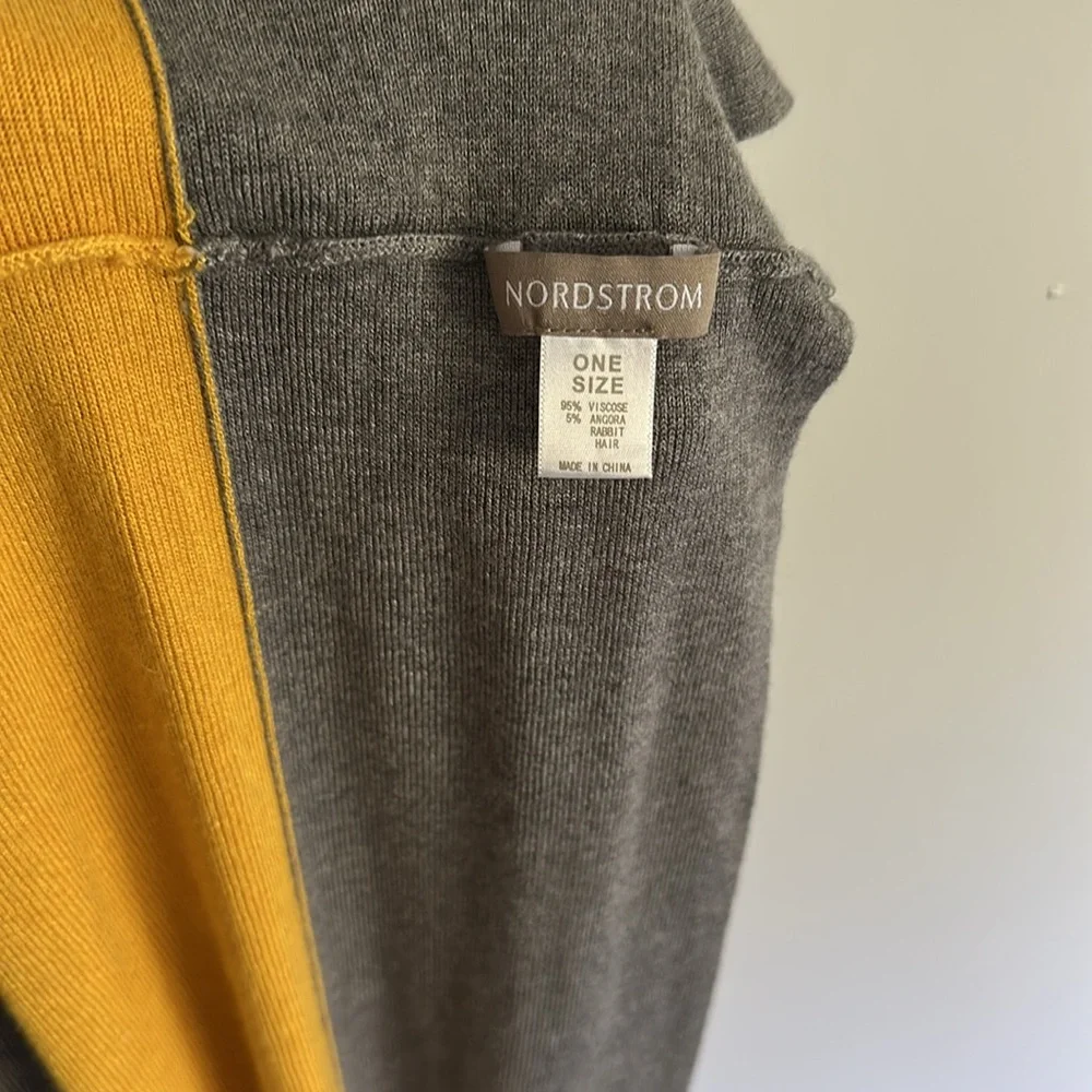 Nordstrom Yellow and Gray Infinity Scarf Shawl